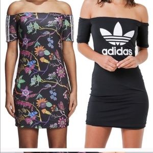 Adidas Reversible off the shoulder dress